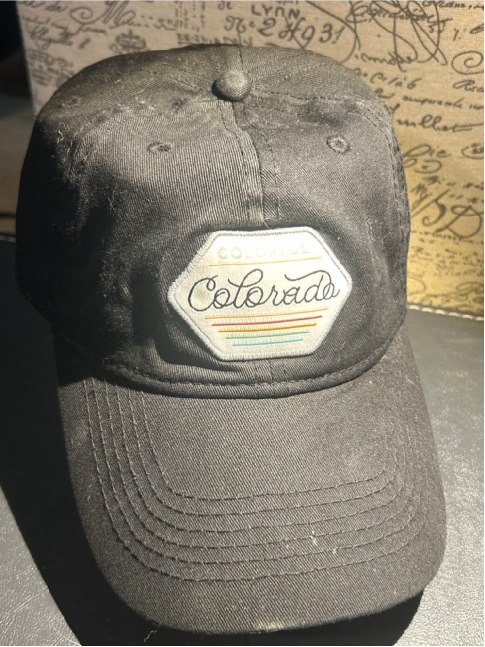 Men's Uluru Colorful Colorado Baseball Hat One Size Black